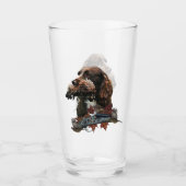 Der Sprocker Spanier, Gun Dog Art Glas (Vorderseite)