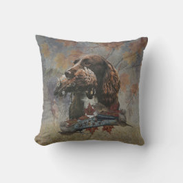 Der Sprocker Spanier, Gun Dog Art Kissen