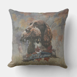 Der Sprocker Spanier, Gun Dog Art Kissen