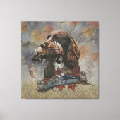 Der Sprocker Spanier, Gun Dog Art Leinwanddruck (Vorderseite)