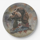 Der Sprocker Spanier, Gun Dog Art Pappteller (Vorderseite)