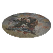 Der Sprocker Spanier, Gun Dog Art Schneidebrett (Ecke)