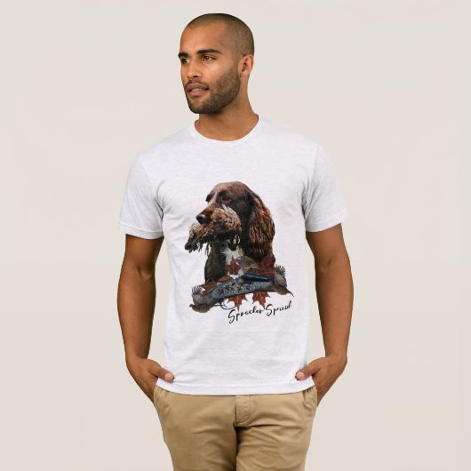 Der Sprocker Spanier, Gun Dog Art T-Shirt (Vorne ganz)