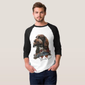 Der Sprocker Spanier, Gun Dog Art T-Shirt (Vorne ganz)