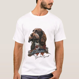 Der Sprocker Spanier, Gun Dog Art T-Shirt