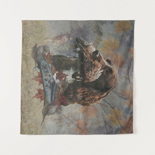 Der Sprocker Spanier, Gun Dog Art Wandteppich (Vorderseite (Horizontal))