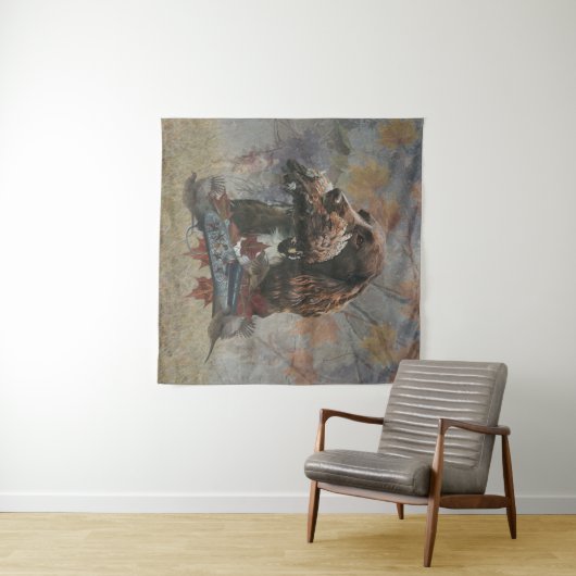 Der Sprocker Spanier, Gun Dog Art Wandteppich (Beispiel (Horizontal))