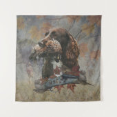 Der Sprocker Spanier, Gun Dog Art Wandteppich (Vorderseite)