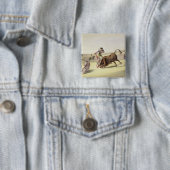 Der Sprung oder das Salta Tras Cuernos, 1865 Button (Beispiel)