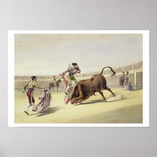 Der Sprung oder Salta Tras Cuernos, 1865 (Farbe li Poster (Vorne)