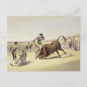 Der Sprung oder Salta Tras Cuernos, 1865 (Farbe li Postkarte