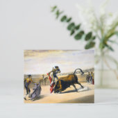 Der Sprung oder Salta Tras Cuernos Postkarte (Stehend Vorderseite)