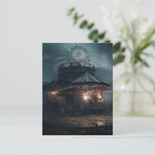 Der Spuk Karneval des Circus Postkarte (Stehend Vorderseite)