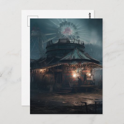 Der Spuk Karneval des Circus Postkarte (Vorne/Hinten)