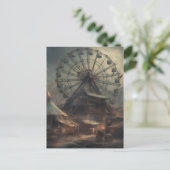 Der Spuk verzichtete dystopische Karneval Postkarte (Stehend Vorderseite)