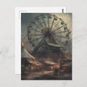 Der Spuk verzichtete dystopische Karneval Postkarte (Vorne/Hinten)