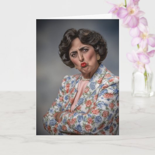 "Der Squeaker" Geburtstag Karte (Orchidee)