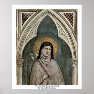 Der St.-Clare of AssisiDetail von Giotto di Bondon Poster