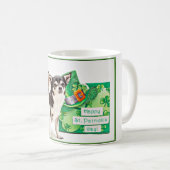 Der St. Patrick's Day Chihuahua Kaffeetasse (VorderseiteRechts)