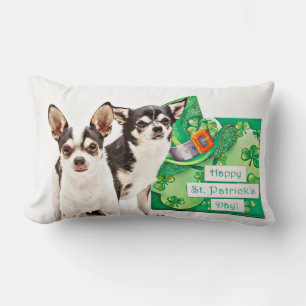 Der St. Patrick's Day Chihuahua Lendenkissen
