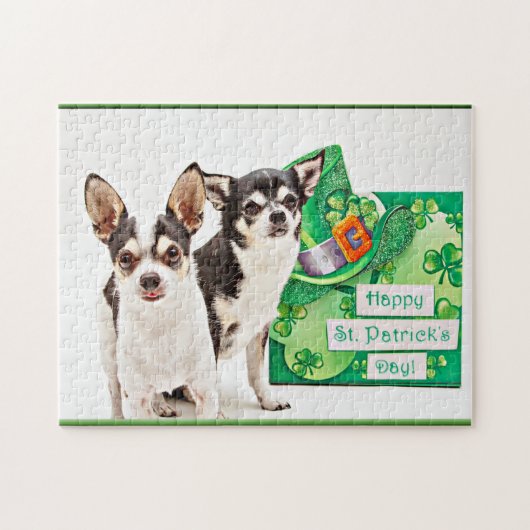 Der St. Patrick's Day Chihuahua Puzzle (Horizontal)
