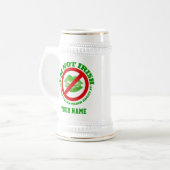 Der St. Patrick's Day darf nicht küssen Bierglas (Vorderseite Links)