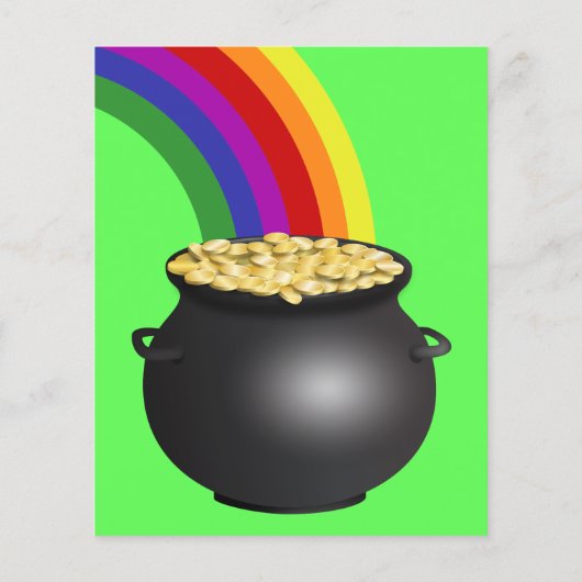 Der St. Patrick's Day Leprechaun, Pot of Gold Flyer (Hinten)