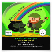 Der St. Patrick's Day Leprechaun, Pot of Gold Fotodruck (Vorne)