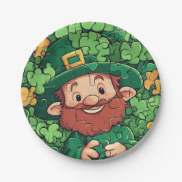 Der St. Patrick's Day Leprechaun Puzzle jedes Alte Pappteller