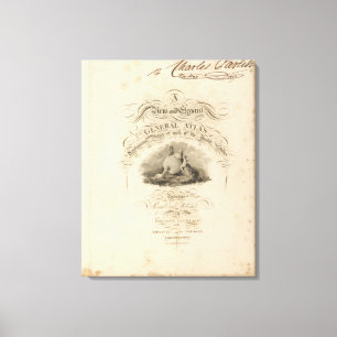 der Staat-Atlas Leinwanddruck