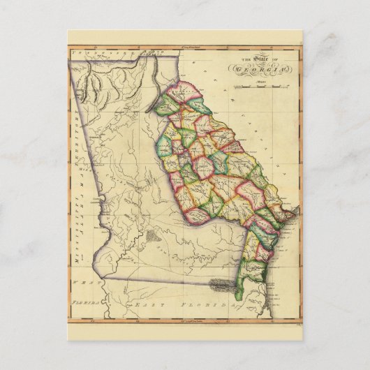 Der Staat der georgischen Karte (ca. 1810) (Vorderseite)