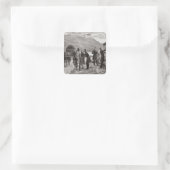 Der Staat Irlands Quadratischer Aufkleber (Tasche)