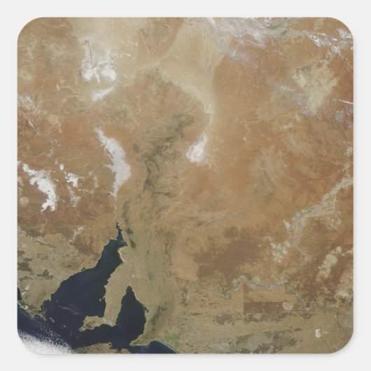 Der Staat Südaustraliens Quadratischer Aufkleber (Vorderseite)