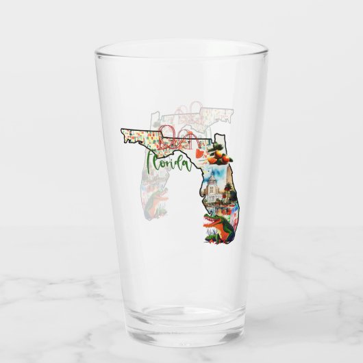 Der Staat von Florida Glas (Rückseite)