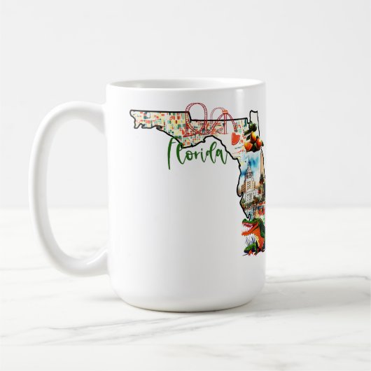 Der Staat von Florida Kaffeetasse (Links)