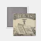 Der Staat von Indiana Magnet (Vorderseite/Rückseite)