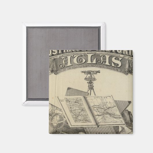 Der Staat von Indiana Magnet (Vorderseite/Rückseite)