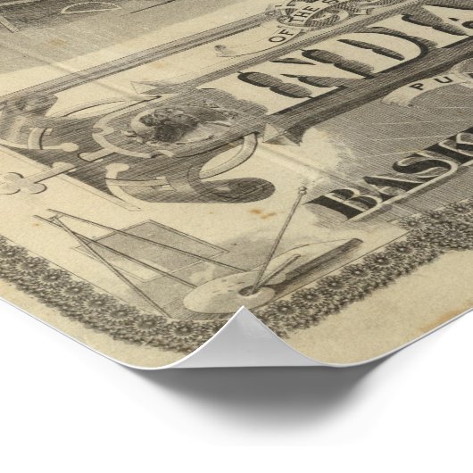 Der Staat von Indiana Poster (Ecke)