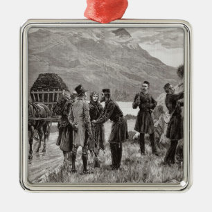 Der Staat von Irland Silbernes Ornament
