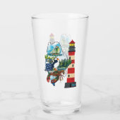 Der Staat von Maine Glas (Rückseite)