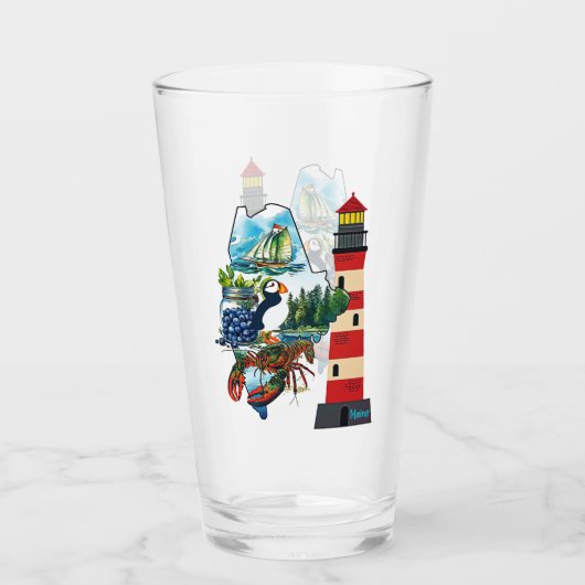 Der Staat von Maine Glas (Vorderseite)