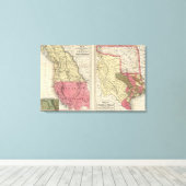 Der Staat von Texas Leinwanddruck (Insitu (Holzboden))