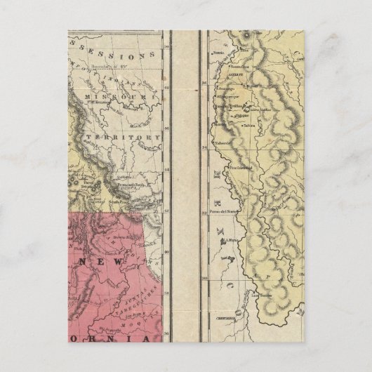 Der Staat von Texas Postkarte (Vorderseite)