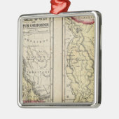 Der Staat von Texas Silbernes Ornament (Links)