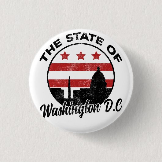 Der Staat von Washington DC - 51. Staat  Button (Vorderseite)