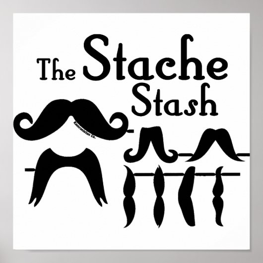 Der Stache Stash Poster (Vorne)