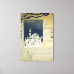 Der Stadtbahn-Pavillon von Wien Leinwanddruck