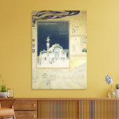 Der Stadtbahn-Pavillon von Wien Leinwanddruck (Insitu (Wohnzimmer))