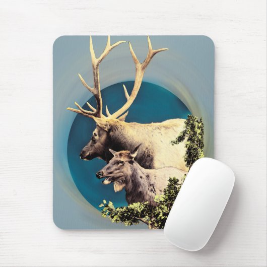 Der Stag und die Hinten Mousepad (Mit Mouse)