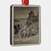 Der Stagecoach Silbernes Ornament (Rechts)